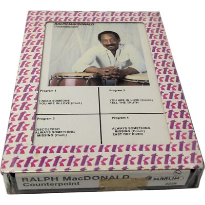 Sealed RALPH MACDONALD Counterpoint 1979 FUNK SOUL 8-track tape cartridge