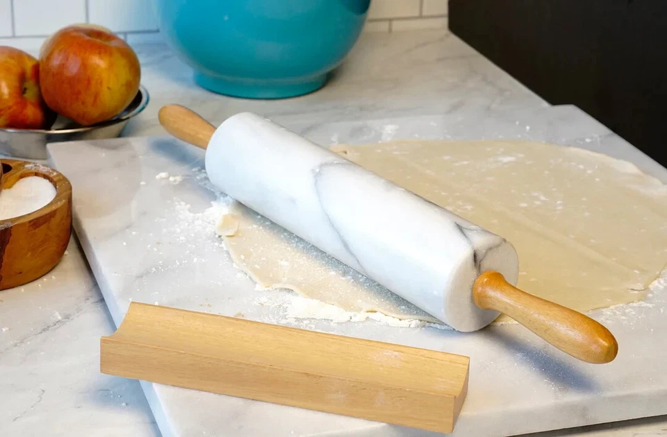 RSVP Marble Rolling Pin with Stand - Image 4 of 4