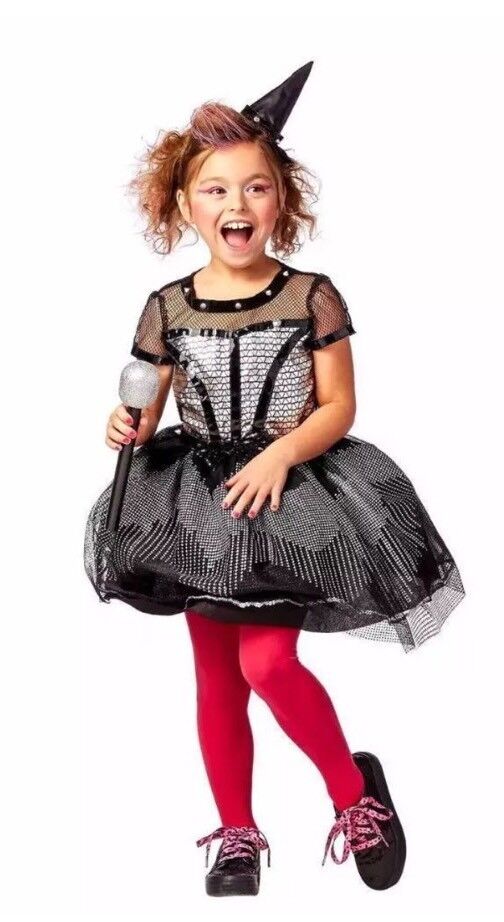 NWT Girls Star Witch Halloween Costume Dress Role Play L 10/12 80s Singer | eBay