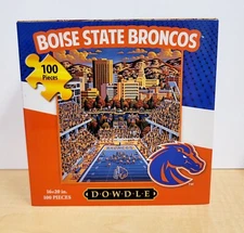 Fiedler Folk Art Boise State Broncos 100 Piece Jigsaw Puzzle 16 X 20”