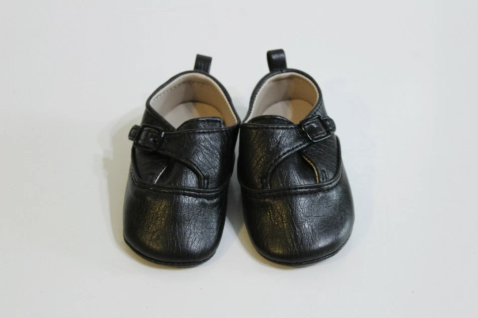 Zapatos de vestir bebé ciervo niño infantil talla 3 negros Foto 3 de 4