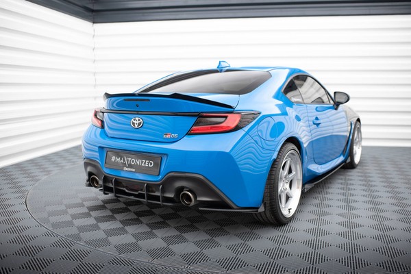 Diffusor Seiten Flaps FüR Toyota GR86 Mk1 Schwarz Hochglanz Heckansatz-image