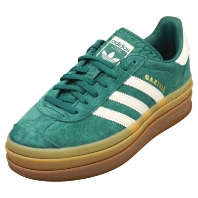 adidas Gazelle Bold Donne Sneakers Moda in Pelle Verde Chiaro e - Main Image