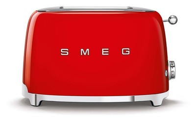 Smeg TSF01 Toaster 950 W 2 Scheibe(n) 6 Stufen  Rot