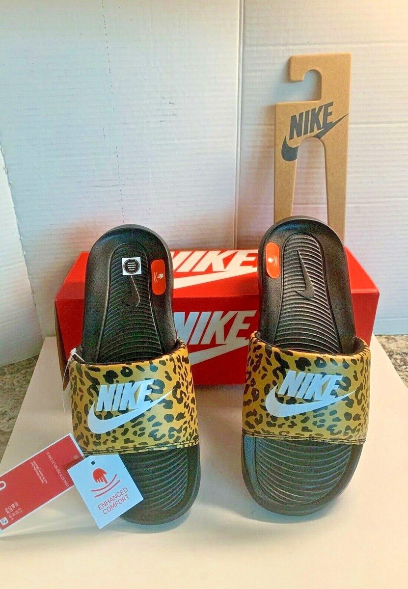 Womens Sandals Cheetah Nike Slides NEW NIKE Victori One Sport