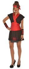 Rubie's Women's Ninja Girl Costume, Black/Red, Standard