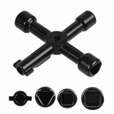 Multi-Functional Utilities 4-Way Key for Electric Water Gas Meter Box Cabinet