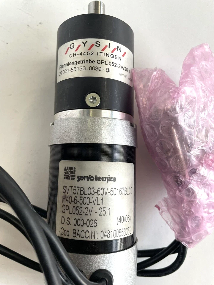 Servo Tecnica SVT57BL03-60V-50617BL02 Servo Motor Gysin GPL052-2V/25:1 + Encoder - Bild 2 von 4