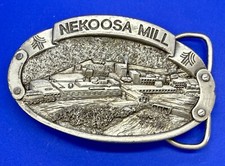 Nekoosa Mill Company Safety Award Worker Commemorative Adventuretine Belt Buckle