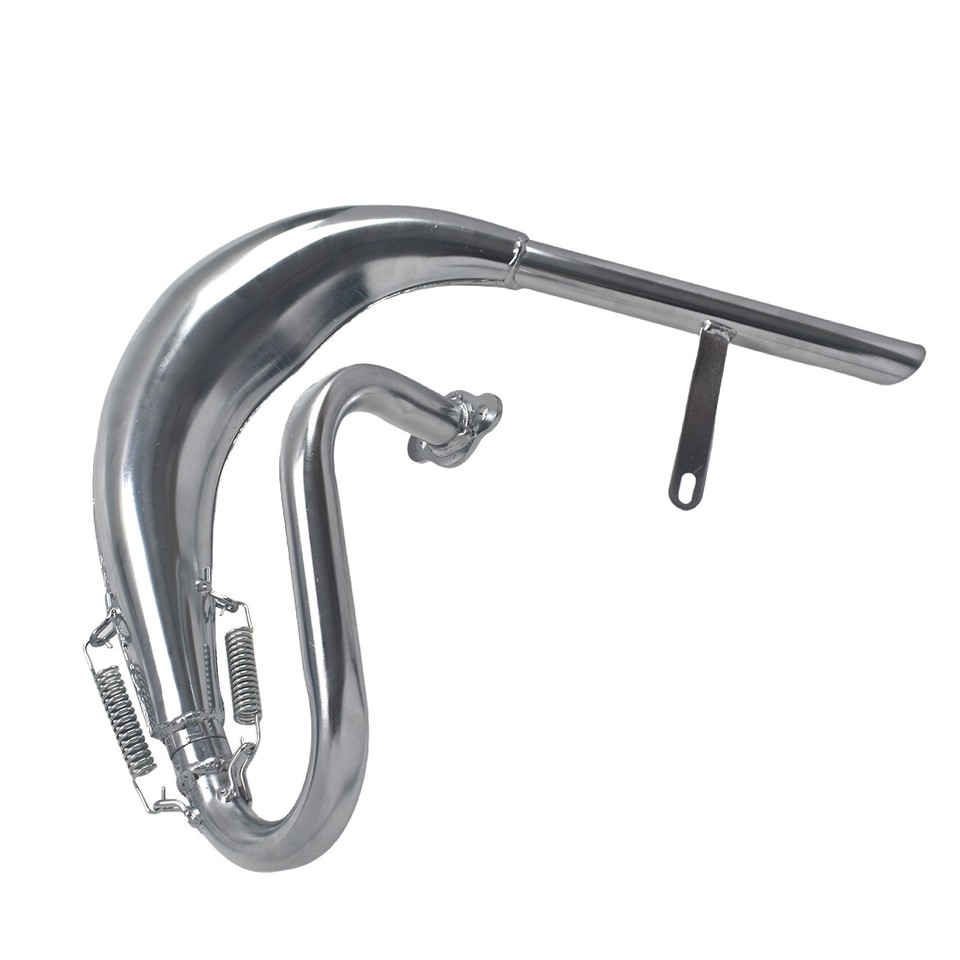 Exhaust Pipe Split Pipe Exhaust Muffler For 50cc 80cc Bike Gas Engine ...