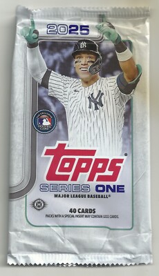 2025 TOPPS BASEBALL SERIES 1 - EMPTY JUMBO WRAPPER - FEATURING AARON JUDGE.