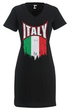 Torn Italy Flag - Forza Italia Italian Country Pride Women's Dress
