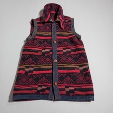Outback Trading Company Triblend Liner Wool Gilet Aztec Western Size Small