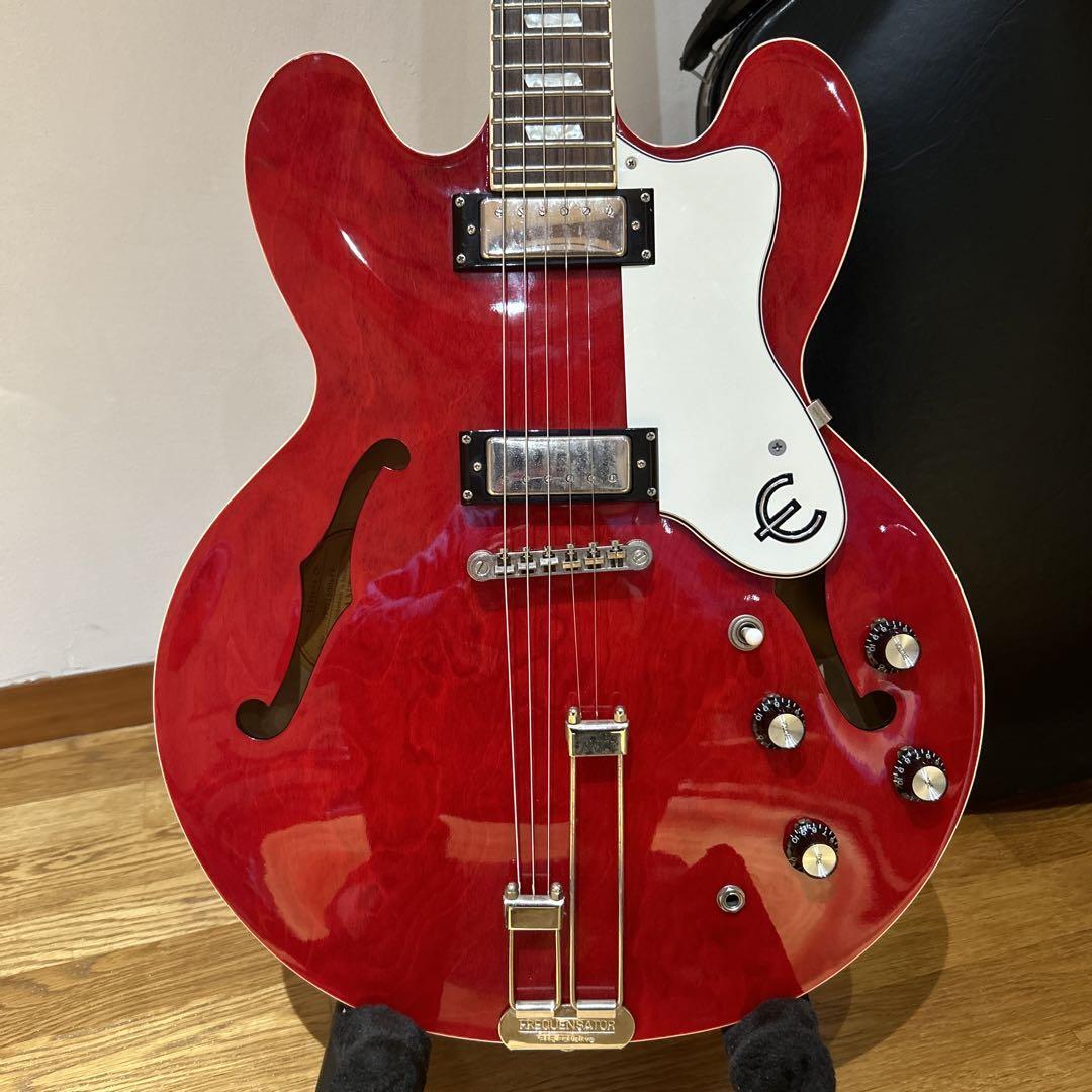 Electric Acoustic Guitar Epiphone Riviera CH Cherry Red 2009