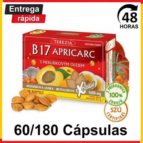 LA VITAMINA B 17 Cápsulas Orgánico Inmunidad Salud Reishi Semilla De Albaricoque