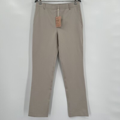 Quince Ecru Ponte Pants - Straight Leg - Faux Pockets - S Regular - 30'' - NWT