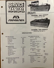 SOUNDESIGN MODEL NO. 6557 6947 AM/FM STEREO CASSETTE RECORD SERVICE MANUAL