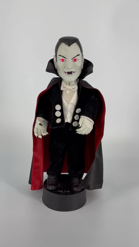 Telco MotionEttes Dracula 1992 Halloween Animated Doll Tested Works WITH BOX - Video 1 of 1