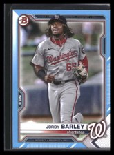 2021 Bowman Draft 1st Edition Jordy Barley #BD-6 Sky Blue #/499