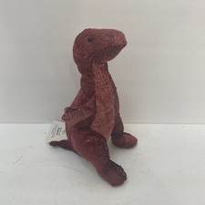 Russ Zonies Earth Zone 1997 Megabyte Red T-Rex Dinosaur beanbag plush stuffed