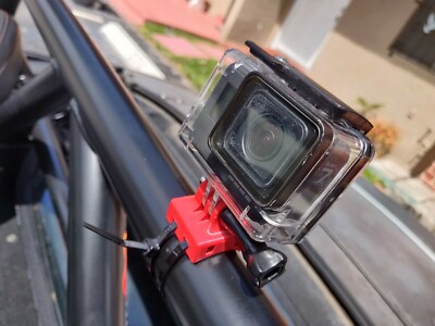 Gopro roll cage mount ziptied cable ties versatile