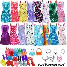 Juego de 32 piezas de ropa y accesorios para muñecas mini vestidos para juguete de muñeca niña de 11,5 pulgadas