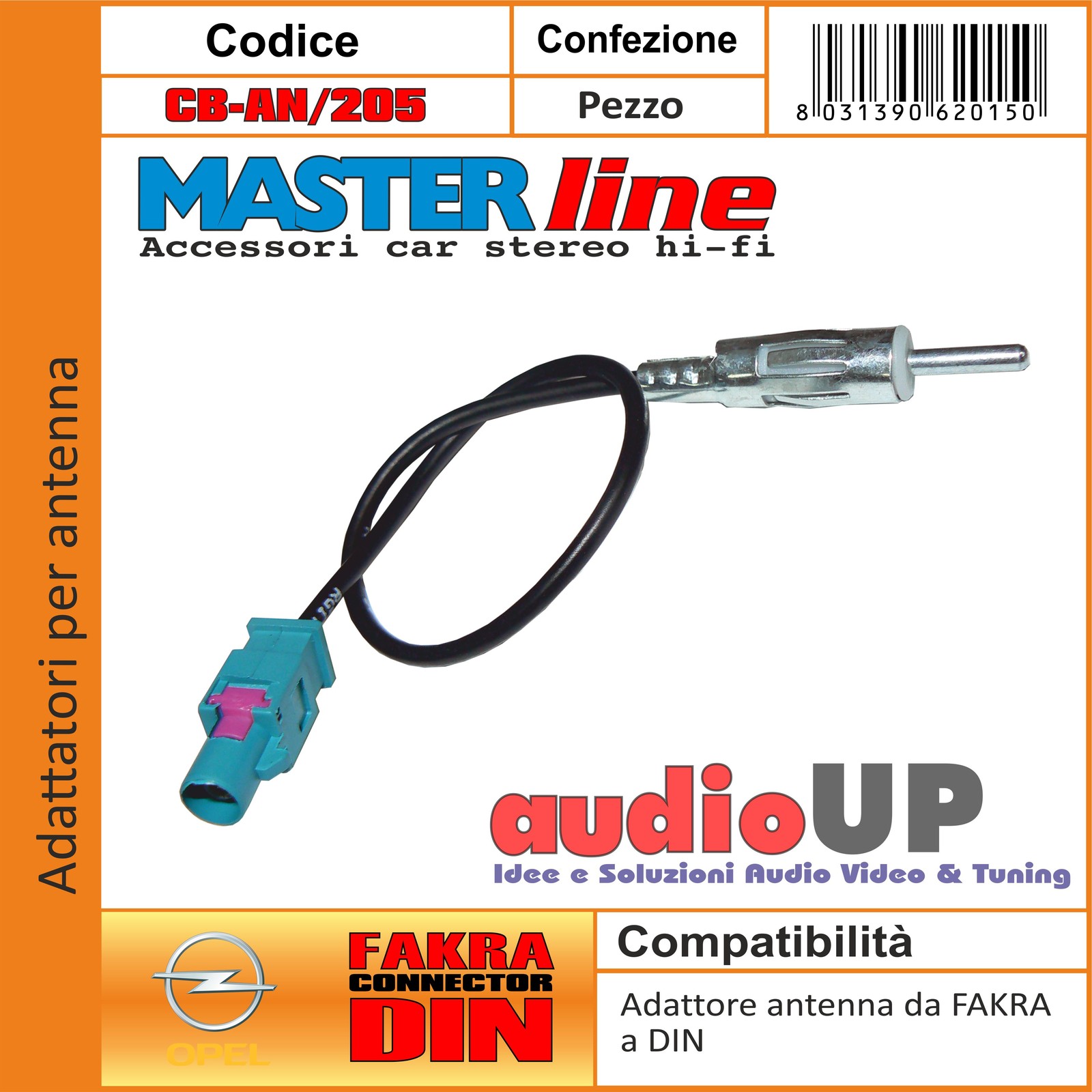 vhbw adattatore per autoradio compatibile con Audi dal 2002 - Adattatore per antenne da Fakra (f) a DIN (m) 150 Ohm