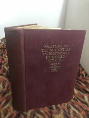 #ad Factors In The Sex Life Of Twenty Two Hundred Women Hard cover Lesbian Homosex $49.00