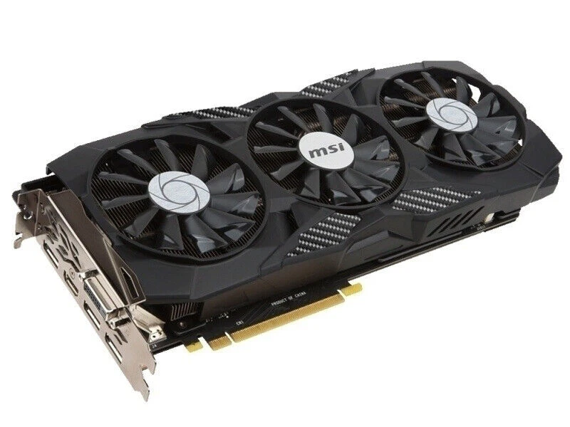 For MSI GeForce GTX1080 DUKE 8G Graphics card DDR5X HDMI+DP+DVI 8+6PIN Tested - Image 2 of 2