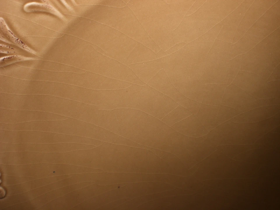  JUEGO DE 2 PLATOS PARA SERVIR de cerámica marrón claro Arte Italica imperfectos Foto 3 de 4