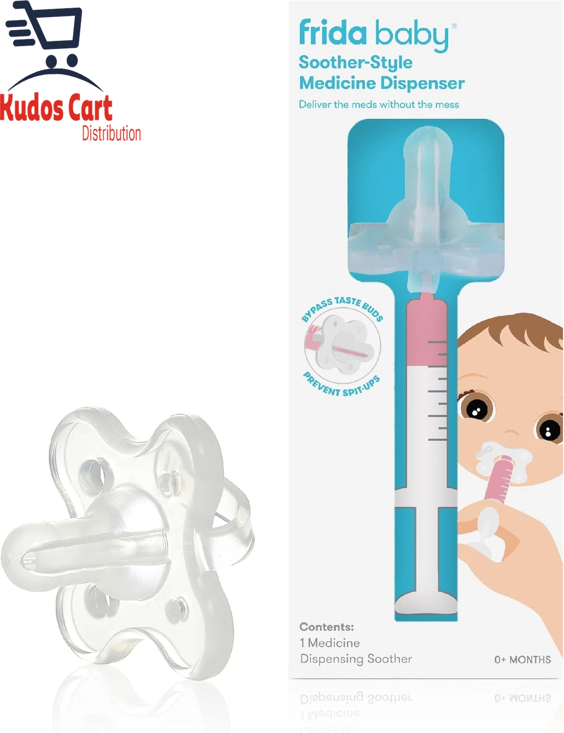 Frida Soother-Style Medicine Dispenser Medi Syringe & Accu-Dose Baby Toddler