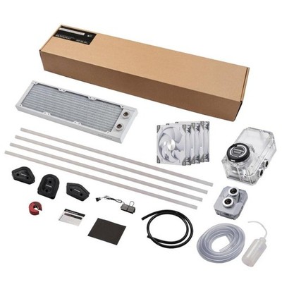 Phanteks EZ-Fit 360 D30-Kit Processor Liquid cooling kit 12 cm Transparent, Whit