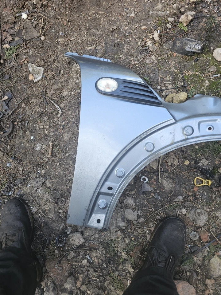 MINI R55 R56 R57 R58 FRONT WING DRIVERS RIGHT SIDE DARK SILVER METALLIC - Image 2 of 2