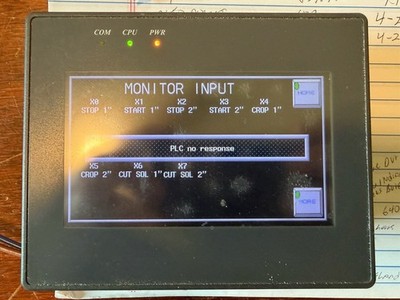 Maple Systems HMI504T  Used Touch Screen With Cable For PLC