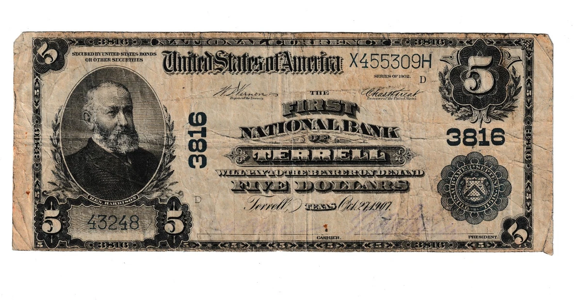 Uncertified $5 US National Banknotes for sale | eBay