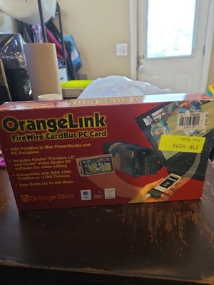 OrangeLink FireWire CardBus PC Card Sealed Vintage Video Editting Tech 