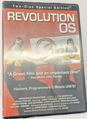 Revolution Os 2 DVD Set GNU Open Source Linux Documentary + Free Software 2003 