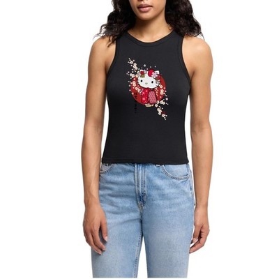 Hello Kitty Japan Kimono Kirschblüten Cropped Frauen Organic Tank Top