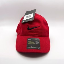 Nike Toddler Hat Red Black Swoosh Adjustable Cap Heritage86 NWT Ages 1-3