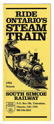 SOUTH SIMCOE RAILWAY (Ontario, CA.)    Ausgabe 1994 ( postfrisch )