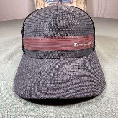 Travis Mathew Braids Gray Flexfit Mesh Back Polyester/Cotton Hat Size L/XL