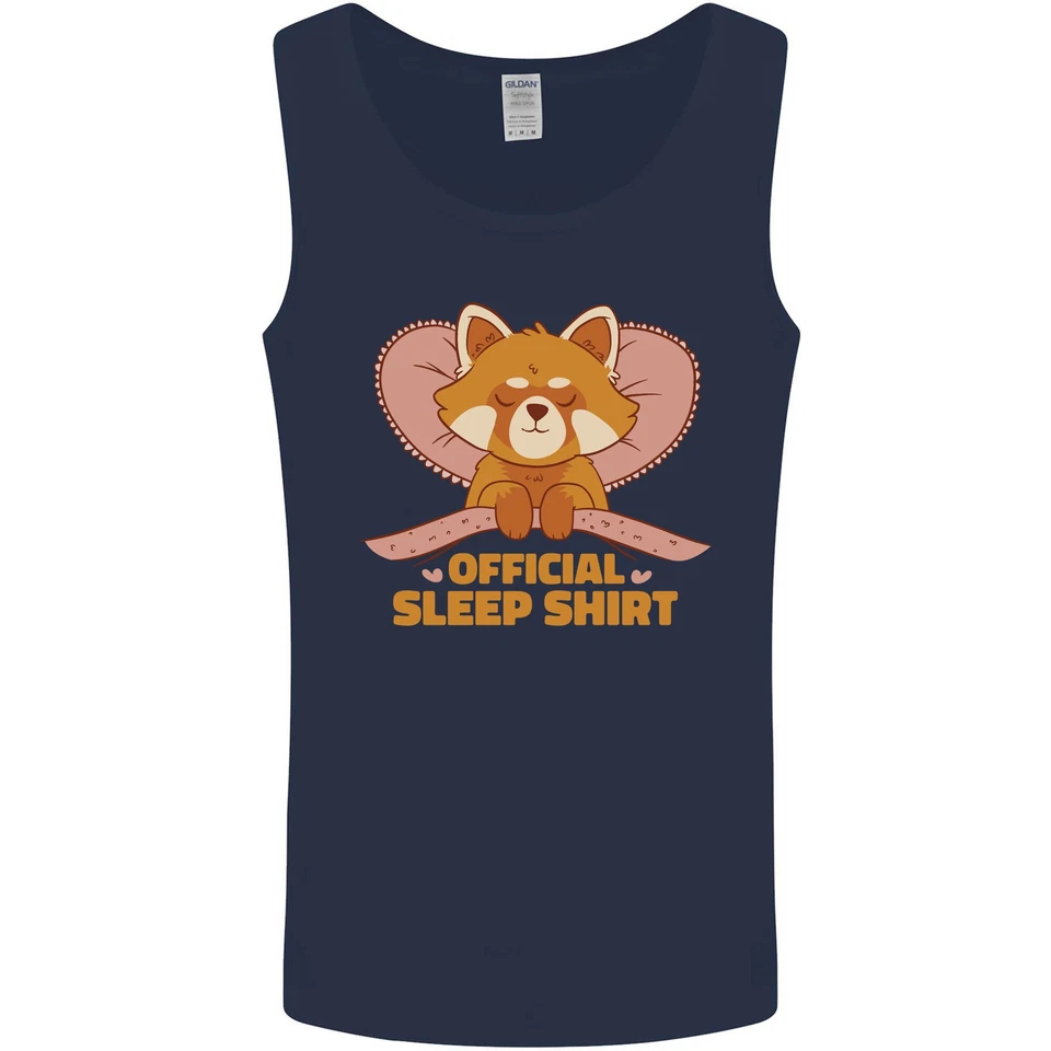 Camiseta Sin Mangas Divertida De Sueño De Hombre Panda Rojo - Imagen 3 de 4