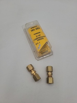 Dorman 785-302 3/16'' Compression Union Fitting - Pack Of 2