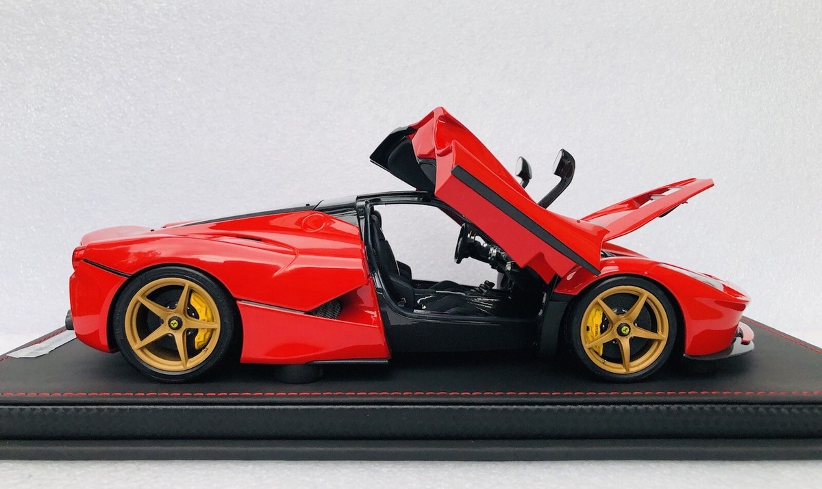 1/18 BBR Ferrari Laferrari Rosso Corsa/Gold Rims Diecast