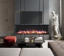 Image of 2026 TruFlame™ PREMIUM 80inch wide 3 sided Built in Fireplace