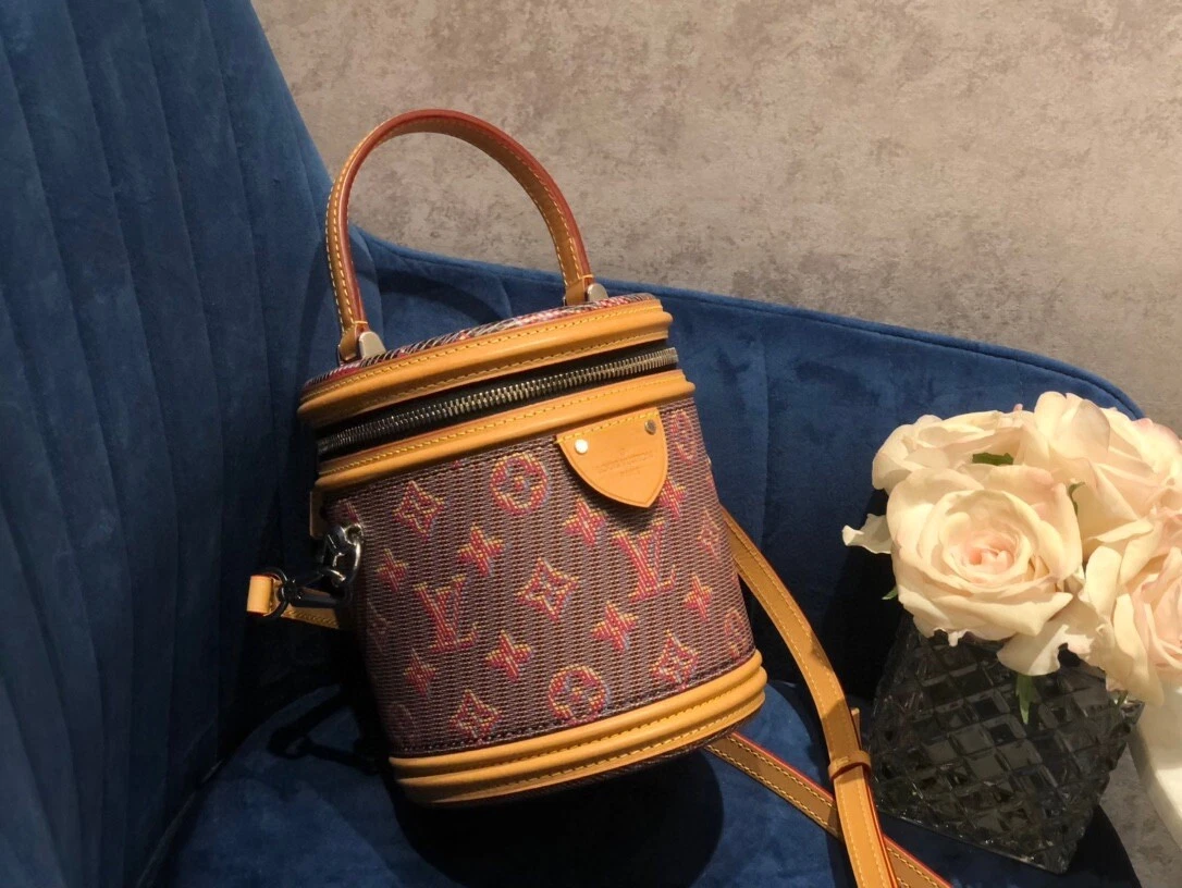 lv bag red and brown