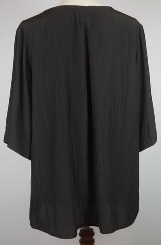 Mela Purdie Select Blouse Curve Plaza T Top Size XS or AUS8 Dark Chocolate TV514 - Picture 4 of 6