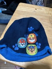 PAW Patrol Beanie Hat / Cap Blue Kids Knit Winter Youth Headwear - Nickelodeon