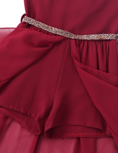 UK Kids Girls Lyrical Dance Dress Ballroom Latin Maxi Dress Shiny Sequins Skirts - Picture 32 of 44