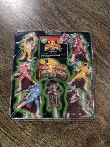 Mighty Morphin Power Rangers Lollipop Chocolate Candy Mold Vintage Wilton 2114